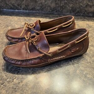 Polo Ralph Lauren Roberts driver Moc loafer leather shoes‎ brown 7.5D